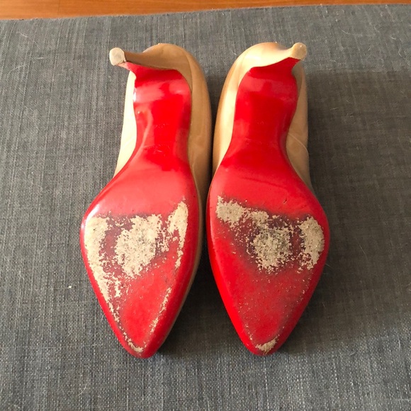 Used Christian Louboutin Decollete Patent 100